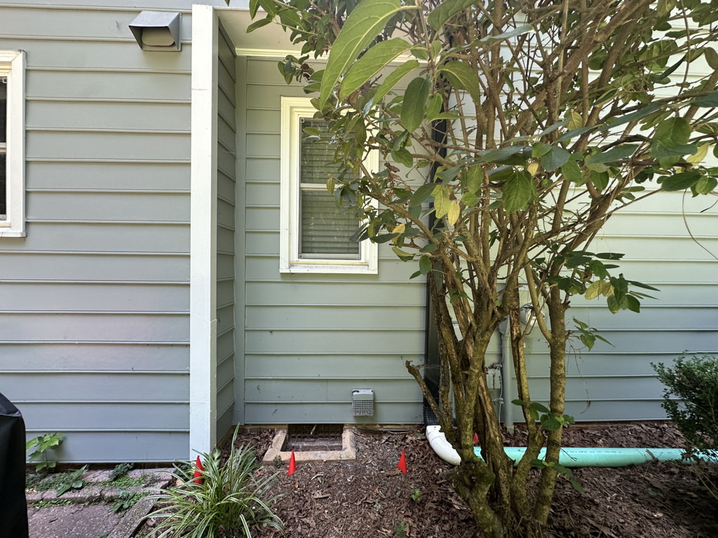 Cheltonham Ct. Exterior Wall Removal in Manchester, NC.