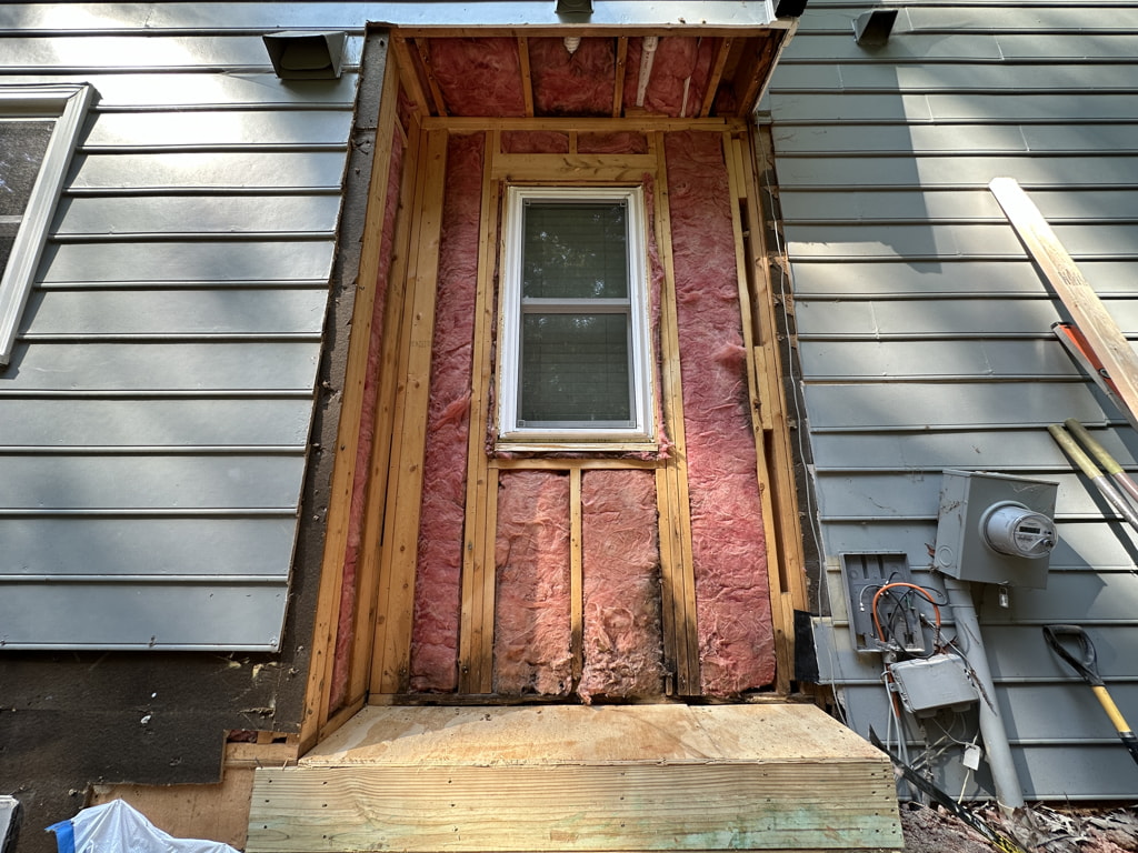 Cheltonham Ct. Exterior Wall Removal in Manchester, NC.